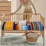 Tribal Serape Blanket Pattern Print Baby Crib Sheet
