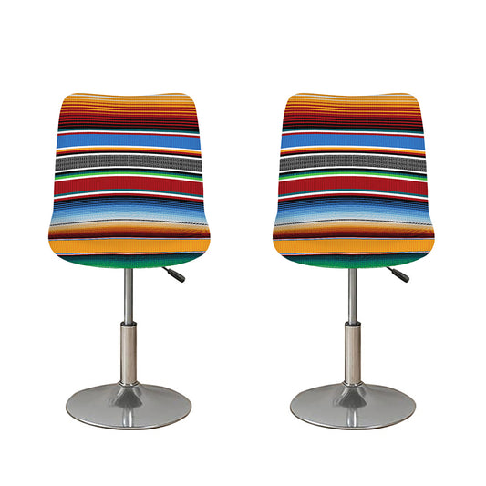 Tribal Serape Blanket Pattern Print Bar Stool Covers