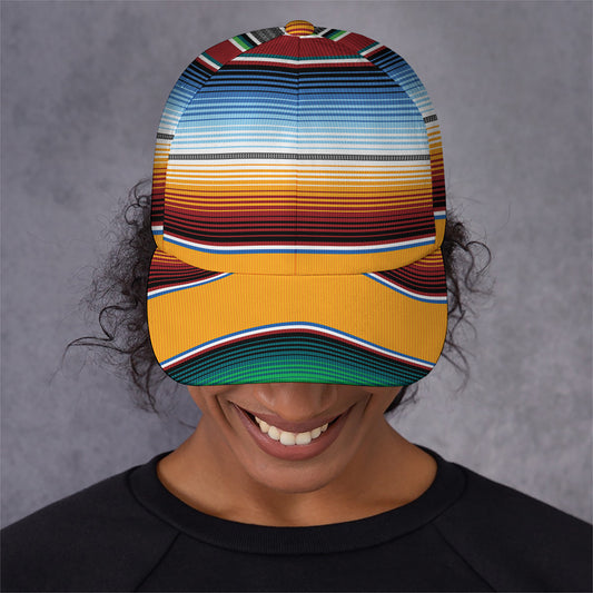 Tribal Serape Blanket Pattern Print Baseball Cap