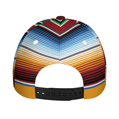 Tribal Serape Blanket Pattern Print Baseball Cap