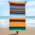 Tribal Serape Blanket Pattern Print Beach Towel