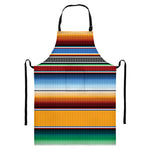 Tribal Serape Blanket Pattern Print Bib Apron With Pocket