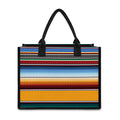 Tribal Serape Blanket Pattern Print Canvas Tote Bag