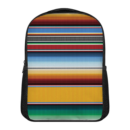 Tribal Serape Blanket Pattern Print Casual Backpack