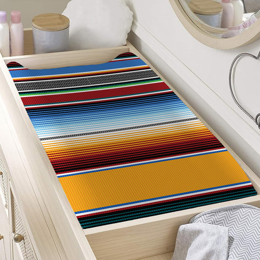 Tribal Serape Blanket Pattern Print Changing Pad Cover