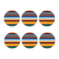 Tribal Serape Blanket Pattern Print Coaster Set