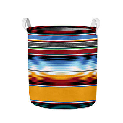 Tribal Serape Blanket Pattern Print Collapsible Laundry Basket
