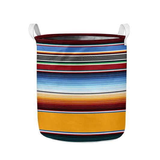Tribal Serape Blanket Pattern Print Collapsible Laundry Basket