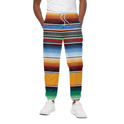 Tribal Serape Blanket Pattern Print Cotton Pants