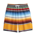 Tribal Serape Blanket Pattern Print Cotton Shorts