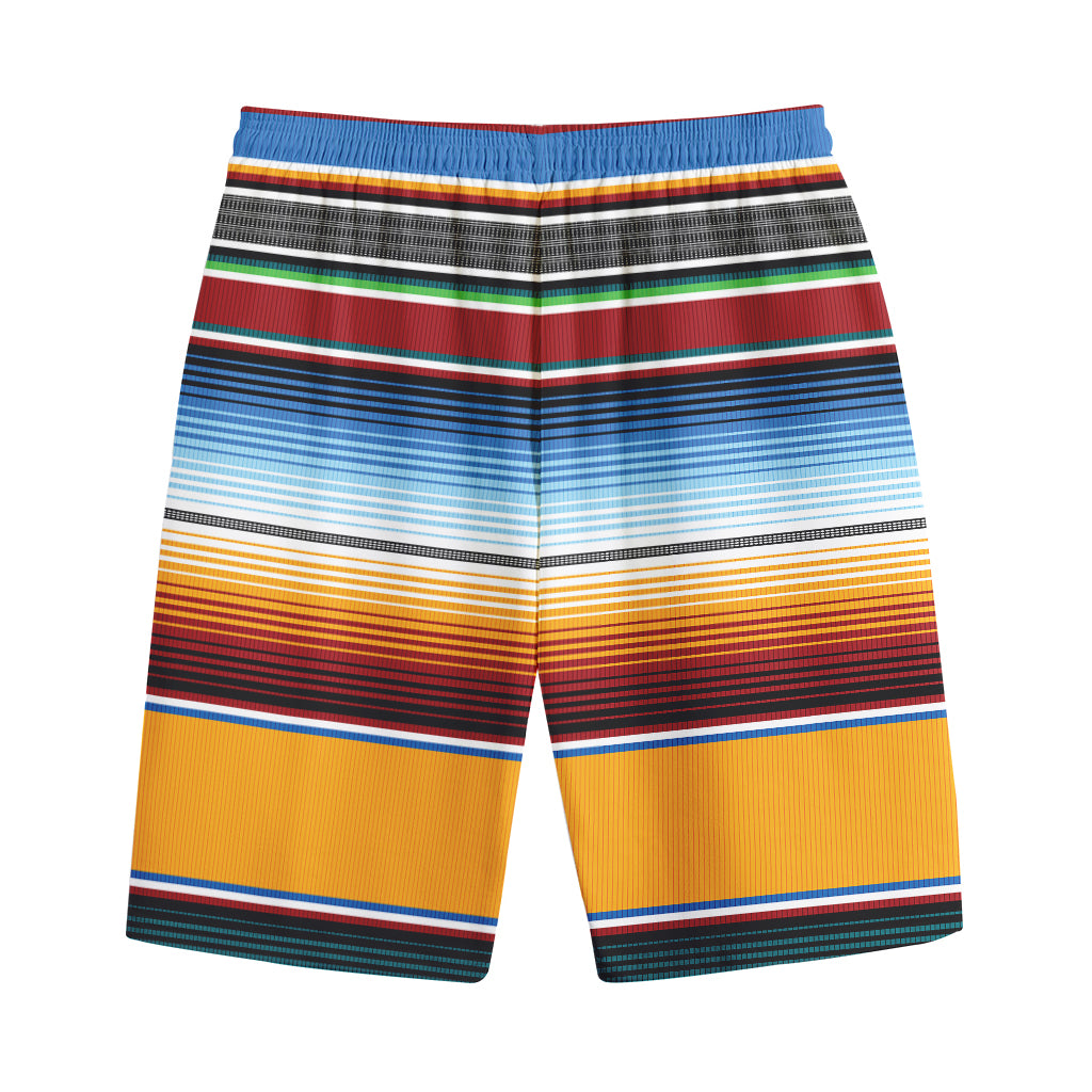 Tribal Serape Blanket Pattern Print Cotton Shorts