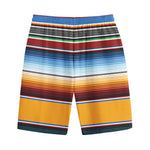Tribal Serape Blanket Pattern Print Cotton Shorts