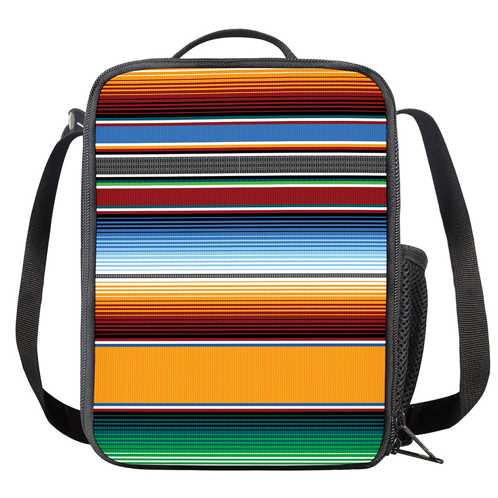 Tribal Serape Blanket Pattern Print Crossbody Lunch Bag