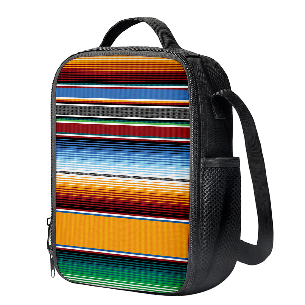 Tribal Serape Blanket Pattern Print Crossbody Lunch Bag