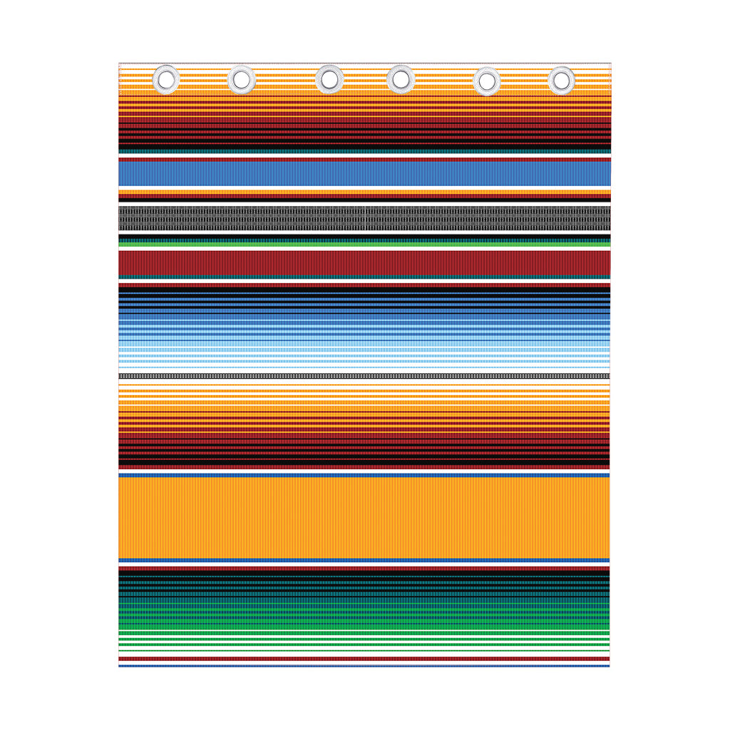 Tribal Serape Blanket Pattern Print Curtain