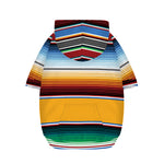 Tribal Serape Blanket Pattern Print Dog Zip Up Hoodie