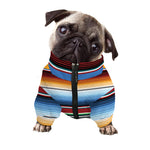 Tribal Serape Blanket Pattern Print Dog Zip Up Jacket