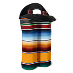 Tribal Serape Blanket Pattern Print Double Neoprene Wine Tote