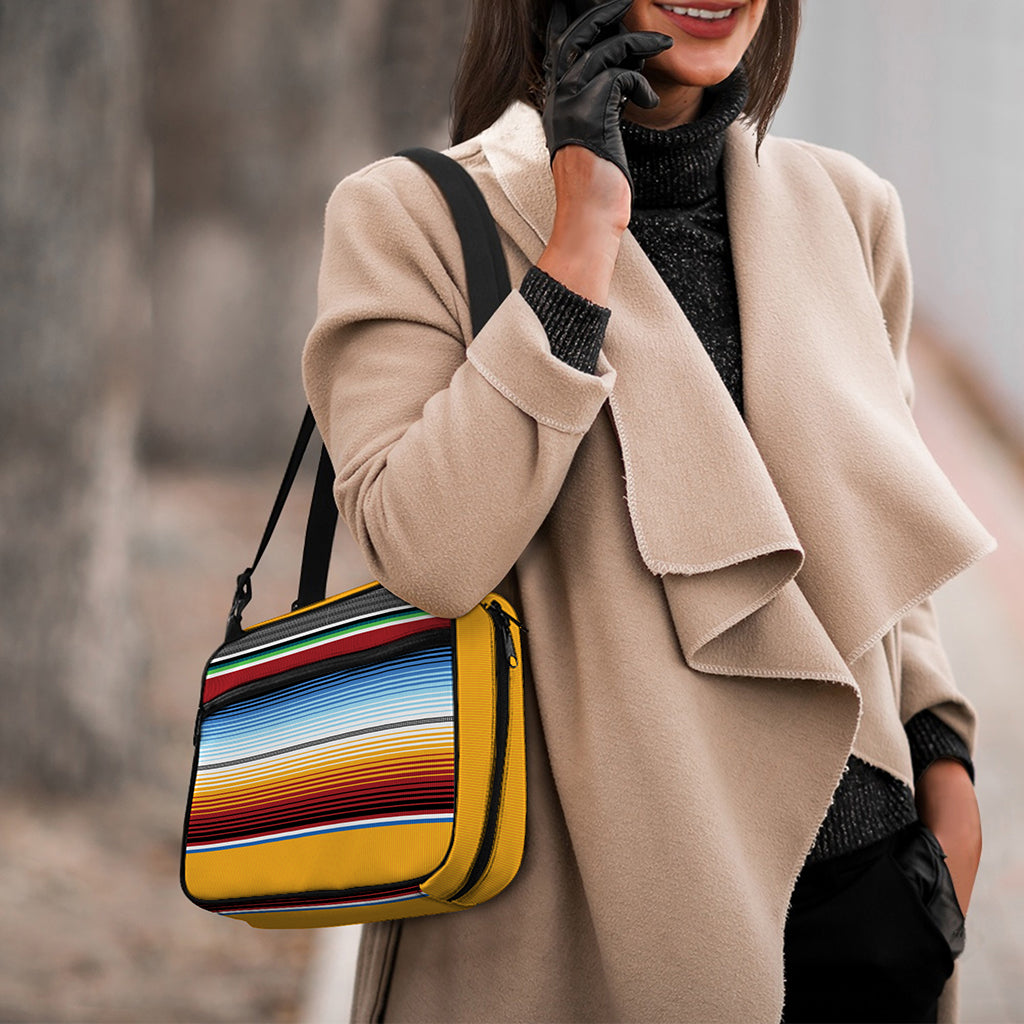 Tribal Serape Blanket Pattern Print Double Strap Bible Bag