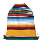 Tribal Serape Blanket Pattern Print Drawstring Bag