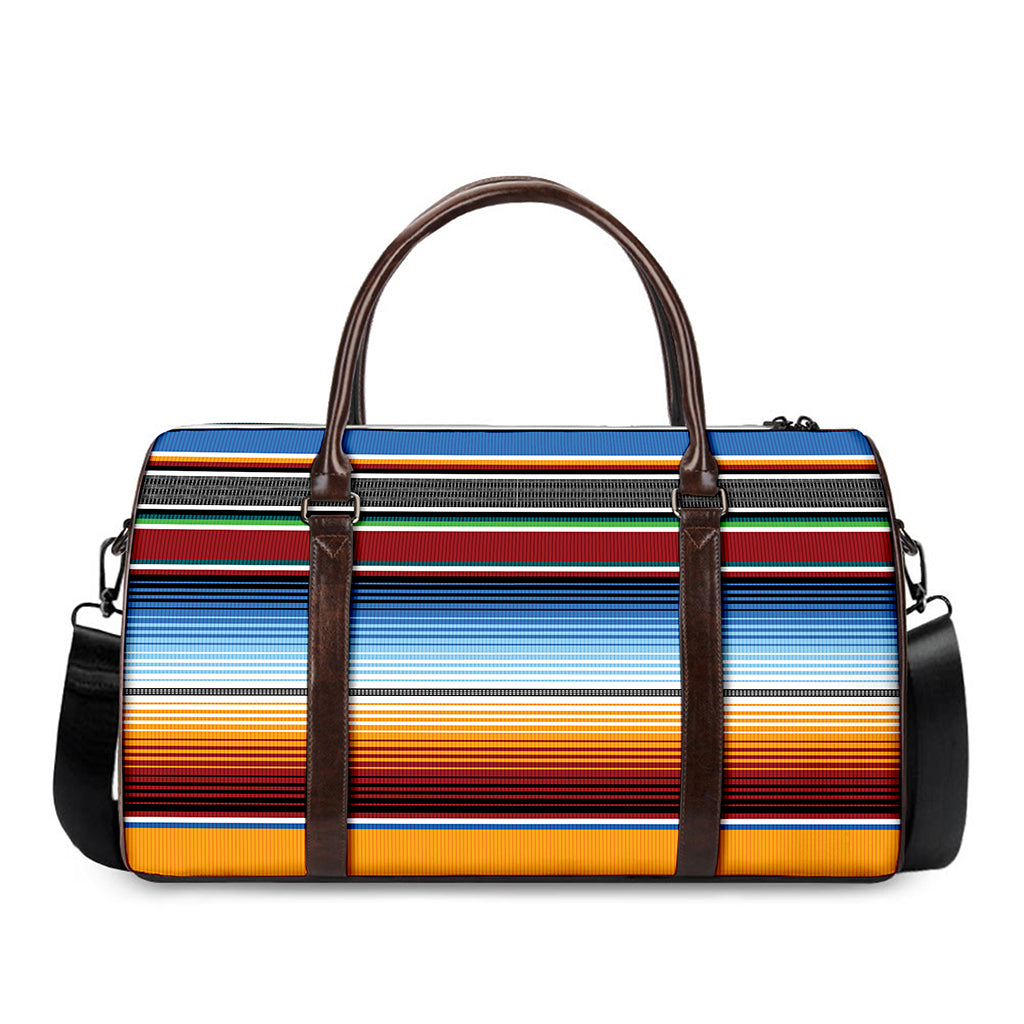 Tribal Serape Blanket Pattern Print Duffle Bag