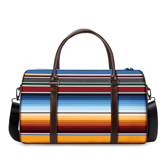 Tribal Serape Blanket Pattern Print Duffle Bag