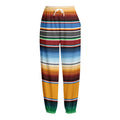 Tribal Serape Blanket Pattern Print Fleece Lined Knit Pants