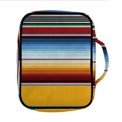 Tribal Serape Blanket Pattern Print Front Pocket Bible Bag