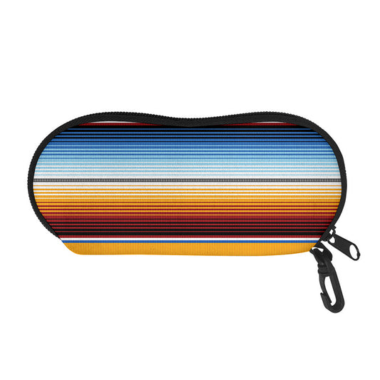 Tribal Serape Blanket Pattern Print Glasses Case