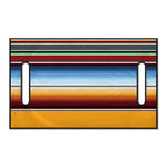 Tribal Serape Blanket Pattern Print Golf Cart Seat Cover