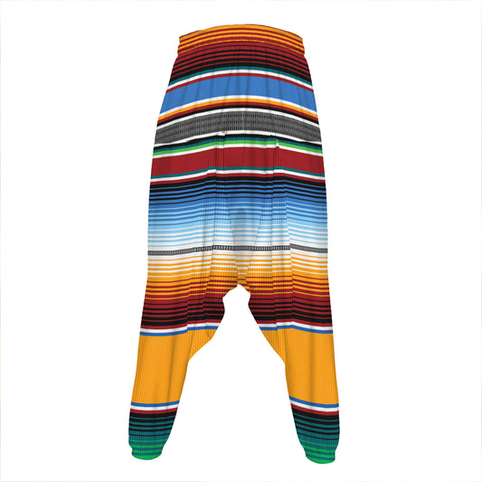 Tribal Serape Blanket Pattern Print Hammer Pants