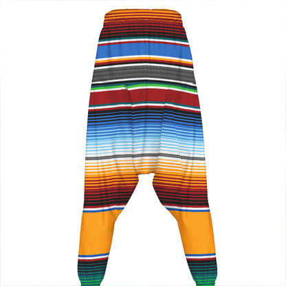 Tribal Serape Blanket Pattern Print Hammer Pants