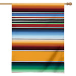 Tribal Serape Blanket Pattern Print House Flag