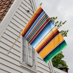 Tribal Serape Blanket Pattern Print House Flag