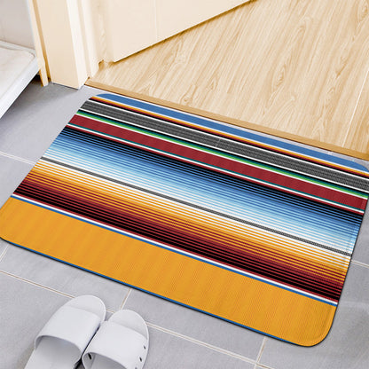 Tribal Serape Blanket Pattern Print Indoor Door Mat