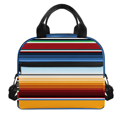 Tribal Serape Blanket Pattern Print Insulated Lunch Bag