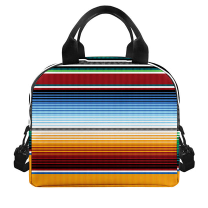 Tribal Serape Blanket Pattern Print Insulated Lunch Bag