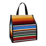Tribal Serape Blanket Pattern Print Insulated Lunch Tote