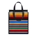 Tribal Serape Blanket Pattern Print Insulated Lunch Tote