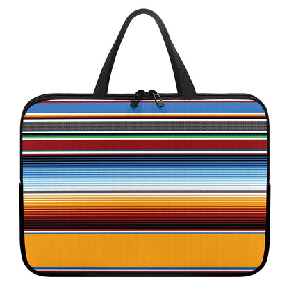 Tribal Serape Blanket Pattern Print Laptop Sleeve With Handle