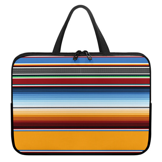 Tribal Serape Blanket Pattern Print Laptop Sleeve With Handle