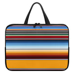 Tribal Serape Blanket Pattern Print Laptop Sleeve With Handle