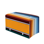 Tribal Serape Blanket Pattern Print Leather Tissue Box Cover