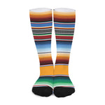 Tribal Serape Blanket Pattern Print Long Socks