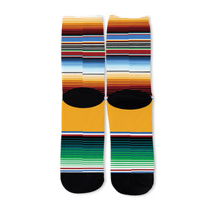 Tribal Serape Blanket Pattern Print Long Socks