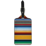 Tribal Serape Blanket Pattern Print Luggage Tag