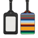Tribal Serape Blanket Pattern Print Luggage Tag
