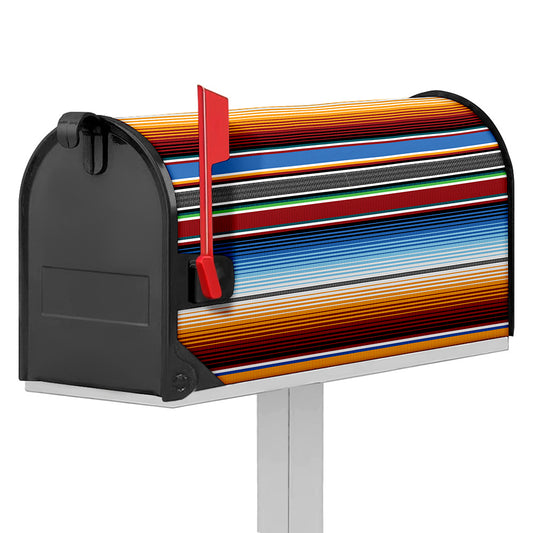 Tribal Serape Blanket Pattern Print Mailbox Cover