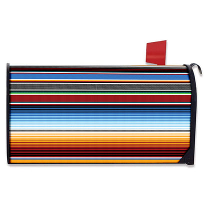 Tribal Serape Blanket Pattern Print Mailbox Cover