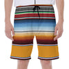 Tribal Serape Blanket Pattern Print Men's Beach Shorts